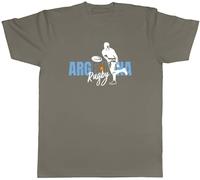Shopagift Argentina Rugby Mens T-Shirt Supporters Fans World Cup Tee Grey