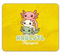 Shopagift Axolotl Obsessed Stacked Salamanders Mouse Mat Pad 24cm x 19cm