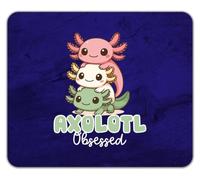 Shopagift Axolotl Obsessed Stacked Salamanders Mouse Mat Pad 24cm x 19cm