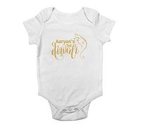 Shopagift Baby Grow Personalised Any Name 1st Diwali Gold Vest Bodysuit