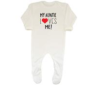 Shopagift Baby Happy Birthday Auntie Romper White