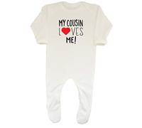 Shopagift Baby My Cousin Loves Me Romper White