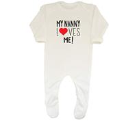 Shopagift Baby My Nanny Loves Me Sleepsuit Romper White
