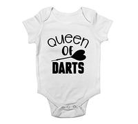 Shopagift Baby Queen of Darts Vest Baby Grow