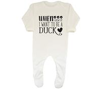 Shopagift Baby When I Grow up I Want to be a Duck Romper White