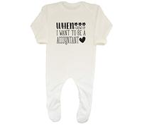 Shopagift Baby When I Grow up I want to be a Lion Sleepsuit Romper White