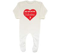 Shopagift Baby Will You be My Valentine? Red Heart Romper
