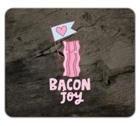 Shopagift Bacon Joy Flag Love Heart Pork Lover Mouse Mat Pad 24cm x 19cm