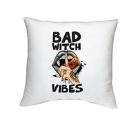 Shopagift Bad Witch Vibes Halloween Printed Cushion Gift with Filled Insert - 40cm x 40cm