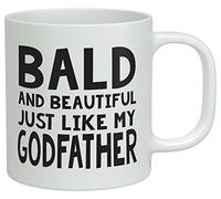 Shopagift Bald and Beautiful just like my Godfather White 10oz Novelty Gift Mug Cup