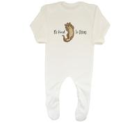 Shopagift Be Kind to Otters Baby Grow Romper Suit Kindness Boys Girls White