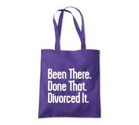 Shopagift Been There Done That Divorced That Tote Shopping Beach Bag 10 Litres Capacity - 42cm x 38cm