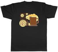 Shopagift Beer Lover Mens T-Shirt Funny Punching People Draft Ale Tee Black