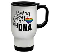Shopagift Being Gay is in My DNA Heart Travel Mug Cup