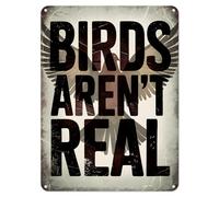Shopagift Birds Aren't Real Funny Metal Poster Wall Tin Sign Man Cave Shed Bar Bedroom Home Kitchen - A5