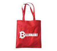 Shopagift Bitcoin Billionaire Tote Shopping Beach Bag 10 Litres Capacity - 42cm x 38cm