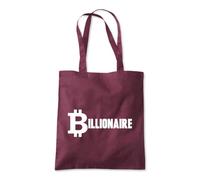 Shopagift Bitcoin Billionaire Tote Shopping Beach Bag 10 Litres Capacity - 42cm x 38cm