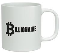 Shopagift Bitcoin Billionaire White 10oz Novelty Gift Mug Cup