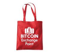 Shopagift Bitcoin Exchange Point Funny Crypto Tote Shopping Beach Bag 10 Litres Capacity - 42cm x 38cm