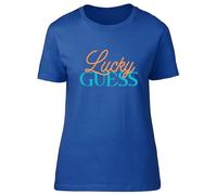 Shopagift Board Games Puzzle Lover Womens T-Shirt Lucky Guess Funny Ladies Tee