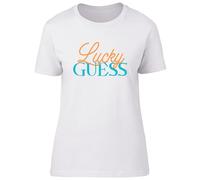 Shopagift Board Games Puzzle Lover Womens T-Shirt Lucky Guess Funny Ladies Tee