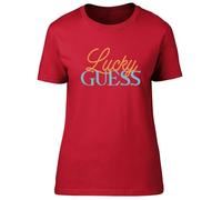 Shopagift Board Games Puzzle Lover Womens T-Shirt Lucky Guess Funny Ladies Tee