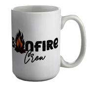 Shopagift Bonfire Crew Bonfire Night Guy Fawkes Mug White 15oz Large Cup