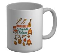 Shopagift Bonfires Blankets and Besties Guy Fawkes Mug White 11oz Large Cup