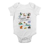 Shopagift Bonnie Scotland Scottish Love Patriotic Baby Grow Vest Bodysuit Boys Girls