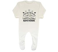 Shopagift Book Lover Baby Romper Reading is The Greatest Adventure Boys Girls Gift White