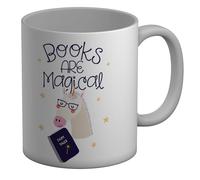 Shopagift Books are Magical Unicorn Reading Fairy Tales Mug White 11oz Large Ceramic Cup