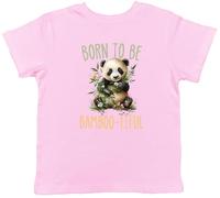 Shopagift Born to be Bamboo-Tiful Kids T-Shirt Panda Bear Funny Childrens Tee Boys Girls