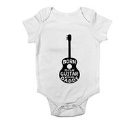 Shopagift Born To Play Guitar With My Daddy Baby Grow Vest Bodysuit