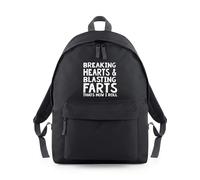 Shopagift Breaking Hearts Blasting Farts That's How I Roll Backpack Rucksack 18 Litres Capacity - 42cm x 31cm x 21cm