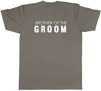 Shopagift Brother of The Groom Stag Do T-Shirt Gift Grey