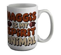 Shopagift Burns Night Funny Haggis Mug White 15oz Large Ceramic Cup