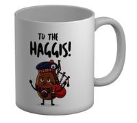Shopagift Burns Night to The Haggis Funny Mug White 11oz Large Ceramic Cup