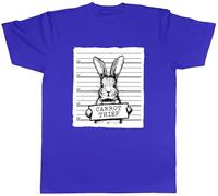 Shopagift Carrot Theif Funny Rabbit Mugshot Joke Mens T-Shirt Tee