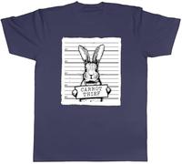 Shopagift Carrot Theif Funny Rabbit Mugshot Joke Mens T-Shirt Tee