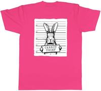 Shopagift Carrot Theif Funny Rabbit Mugshot Joke Mens T-Shirt Tee