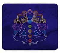 Shopagift Chakra Symbols Mandala Colour Yoga Spiritual Mouse Mat Pad Gift 24cm x 19cm