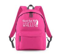 Shopagift Check Out my Wheels Skate Skateboarding Backpack Rucksack 18 Litres Capacity - 42cm x 31cm x 21cm