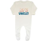 Shopagift Check Out Uncle Baby Romper Funny Nap Nephew Niece Boys Girls Gift White