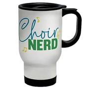 Shopagift Choir Nerd Travel Mug Funny Singing Singer Vocals Gift Stainless Steel 14oz Cup