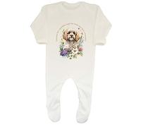 Shopagift Cockapoo Baby Grow Romper Suit Pet Dog Lover Guardian Angel Boys Girls Gift White