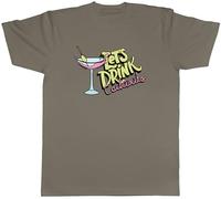 Shopagift Cocktail Day Let's Drink Cocktails Funny Mens T-Shirt Tee Grey