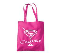 Shopagift Cocktails Alcohol Drinks Bar Tote Shopping Beach Bag 10 Litres Capacity - 42cm x 38cm