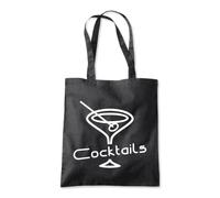 Shopagift Cocktails Alcohol Drinks Bar Tote Shopping Beach Bag 10 Litres Capacity - 42cm x 38cm