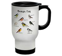 Shopagift Collection of British Tits Birds Travel Mug Stainless Steel 14oz Cup