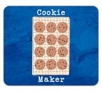 Shopagift Cookie Maker Baker Biscuits Love Baking Mouse Mat Pad 24cm x 19cm